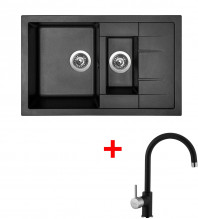 Sinks CRYSTAL 780.1 Metalblack+VITA...